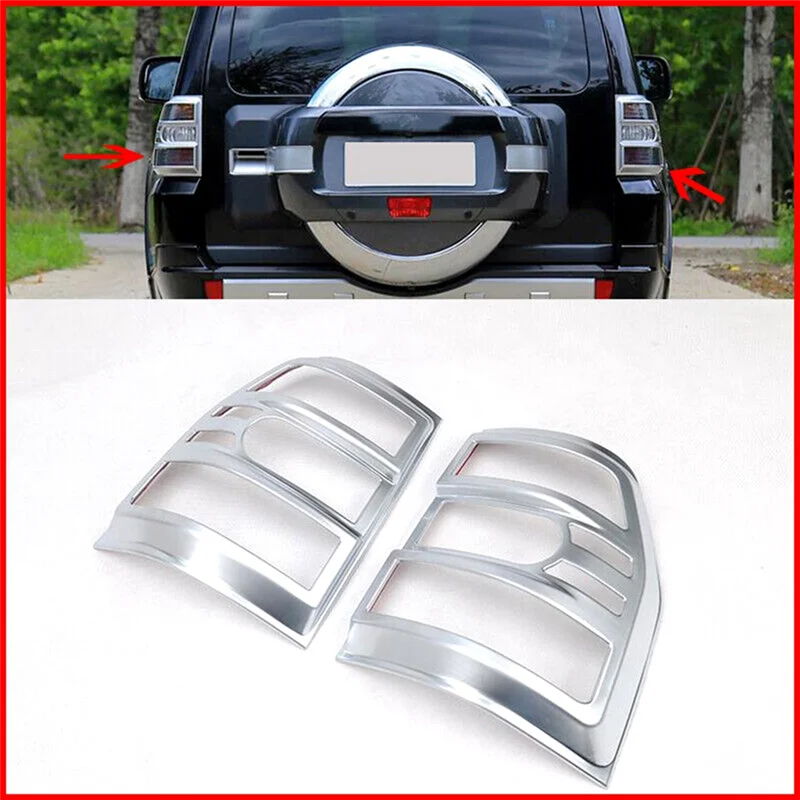 

Крышка лампы заднего фонаря для Mitsubishi Pajero V93 V97 2007-2019, аксессуары, хромированная защитная накладка на заднюю фонарь