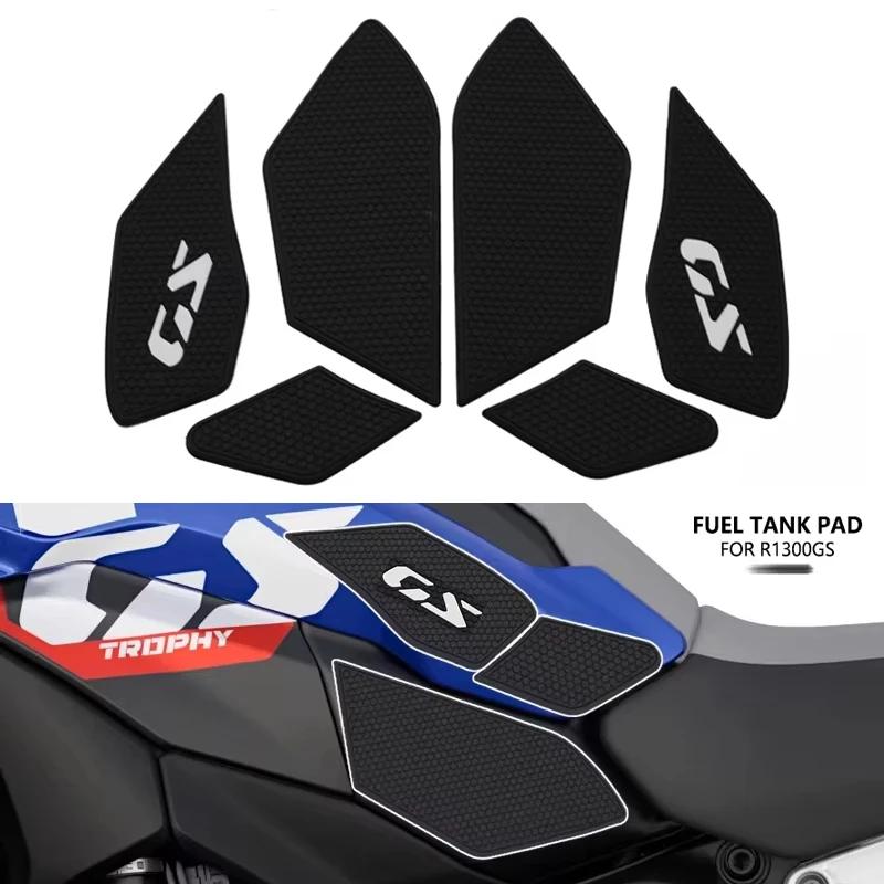 

Для BMW R1300GS R 1300 GS R 1300GS 2023 2024 2025 Аксессуары для мотоциклов Нескользящие боковые наклейки на топливный бак Водонепроницаемая накладка Резиновая S