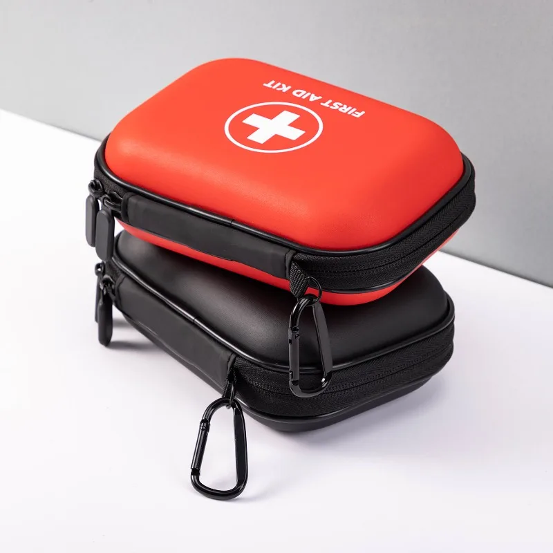 حقيبة تخزين صغيرة محمولة من مادة إي في إيه للإسعافات الأولية الطبية الفارغة صندوق تخزين حقيبة الطب في حالات الطوارئ للسفر والتخييم والبقاء على قيد الحياة #3