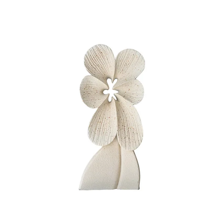 Modern simple flower language sculpture art ornament home living room desktop soft decoration