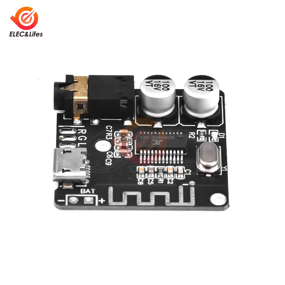 Bluetooth Audio Receiver Board VHM-314 Bluetooth 5.0 MP3 Lossless Decoder Board Wireless Stereo Music Module 3.7-5V