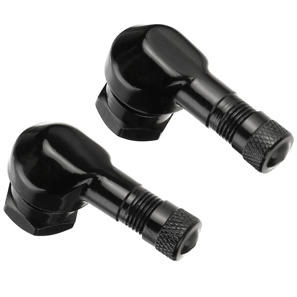 2Pcs 90 Degree CNC Motorcycle Tire Valve Stems -Universal Motorcycle Aluminum Wheels Tire NCY Leak-proof TWPO Valve Caps