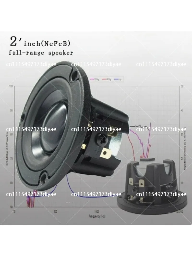 NE65 2 Inch 2.5 Inch Aluminum Cone Fullrange Speaker HIFI AV Desk Car Audio 40W 4Ohm 1PCS