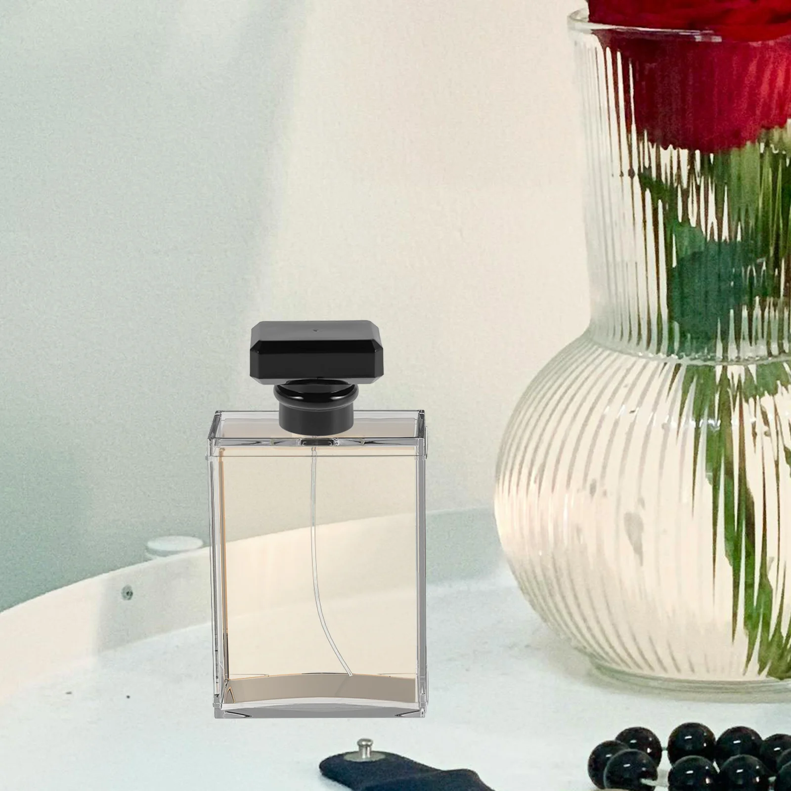 

5pcs Perfume Bottle Cap Plastic Seal Screw Cap Replacement Round Lids For Travel Office Party Use Durable Leakproof Design