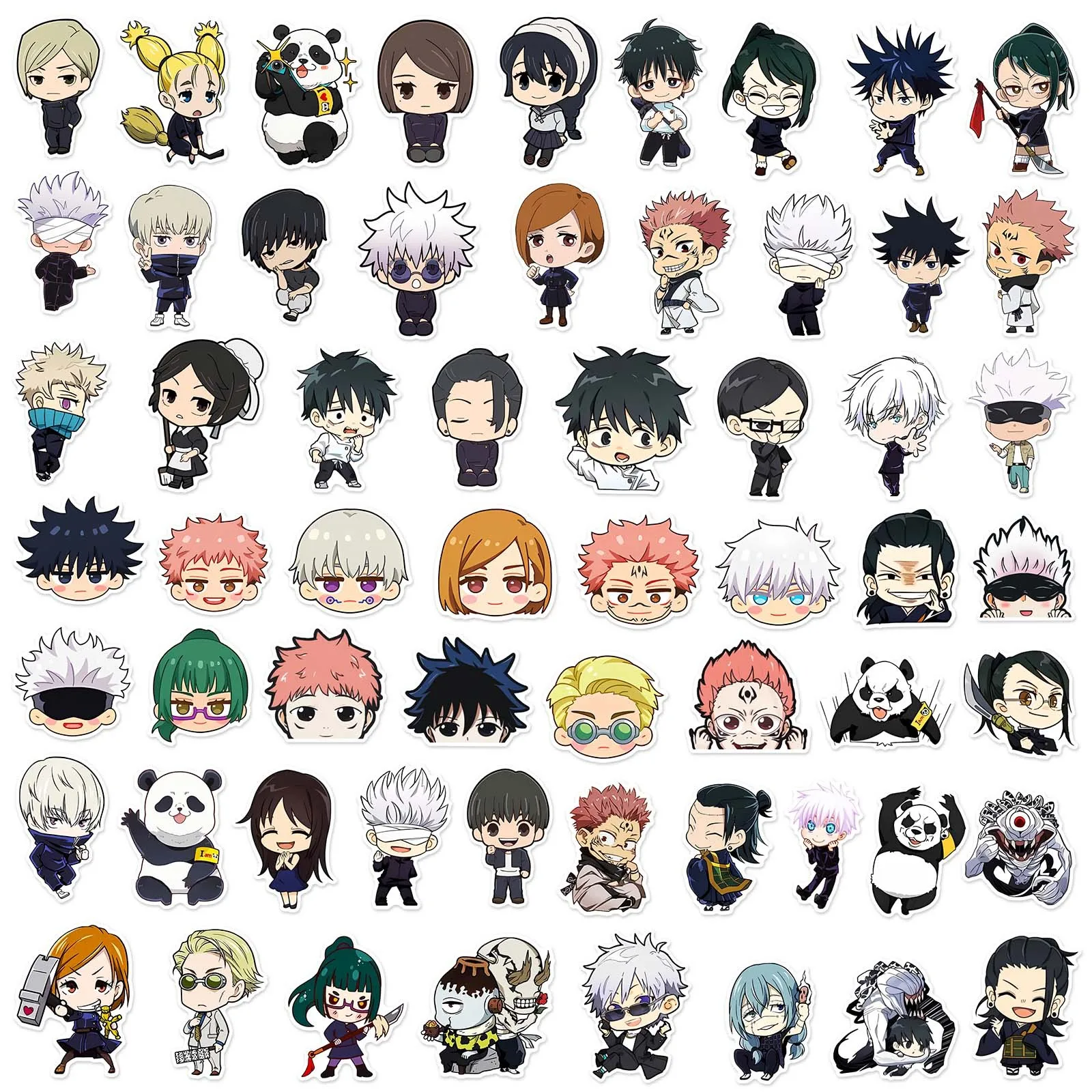 Jujutsu Kaisen Series Cute Cartoon Gojo Satoru Stickers High Quality Geto Suguru Decoration DIY Hand Account Diary Stickers Gift