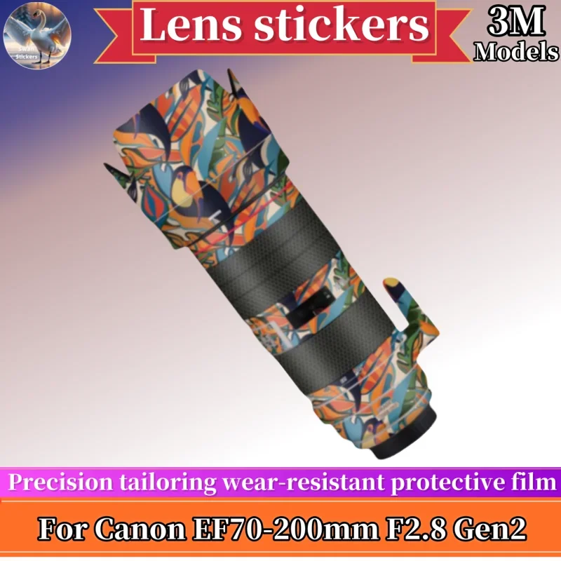 

EF70200 skins For Canon EF70-200mm F2.8 Gen2 Lens stickers，protective film ,Precision tailoring wear-resistan