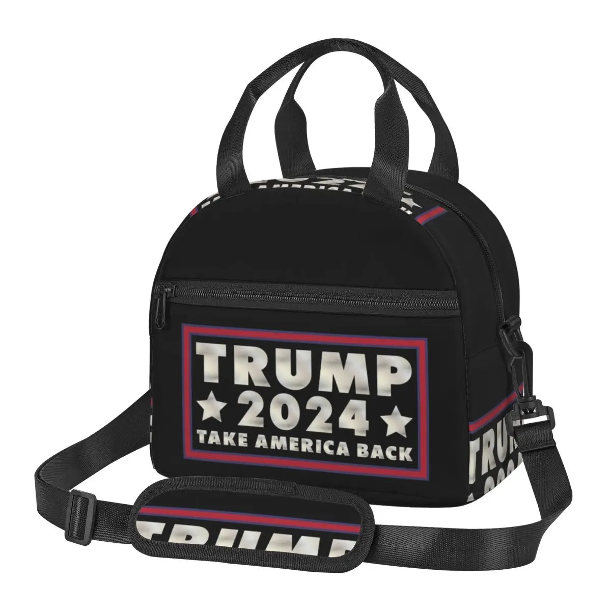 Trump 2024 Take America Back Election - Vote 2024 Lunch Bags Bento Box Lunch Tote Picnic Bags Thermal Bag for Woman Work