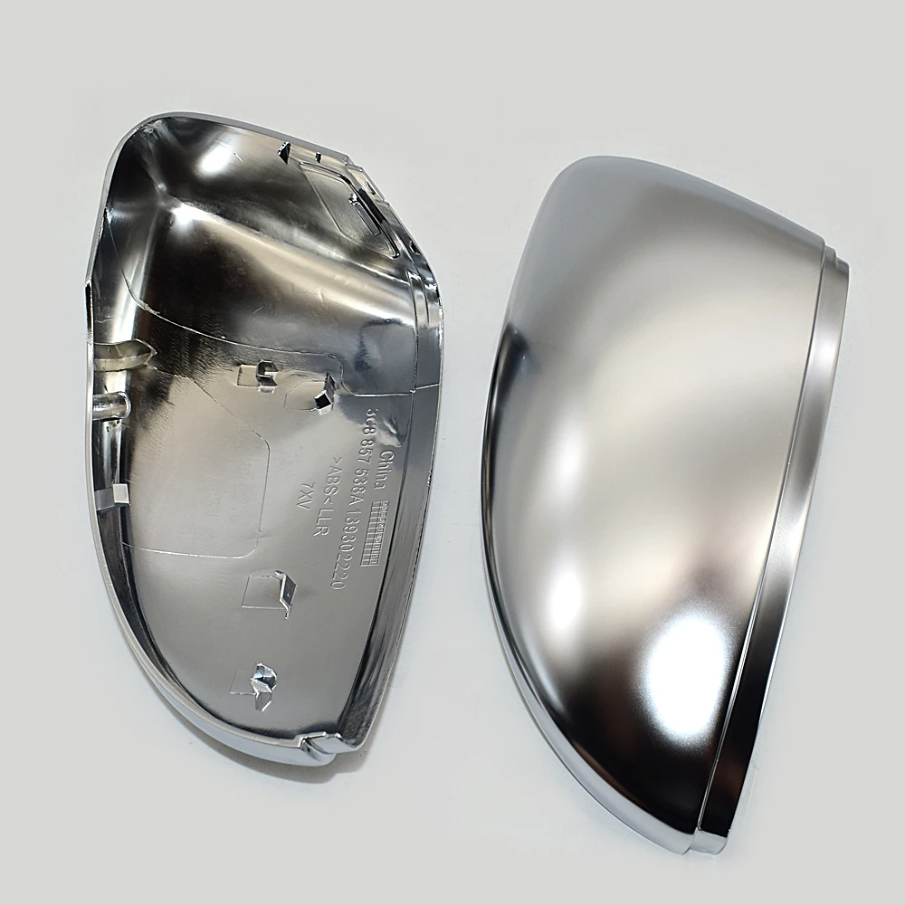 For Golf 7 GTI Lamando Matt Chrome Mirror Cover Silver Rearview Side Mirror Cap 1 pair