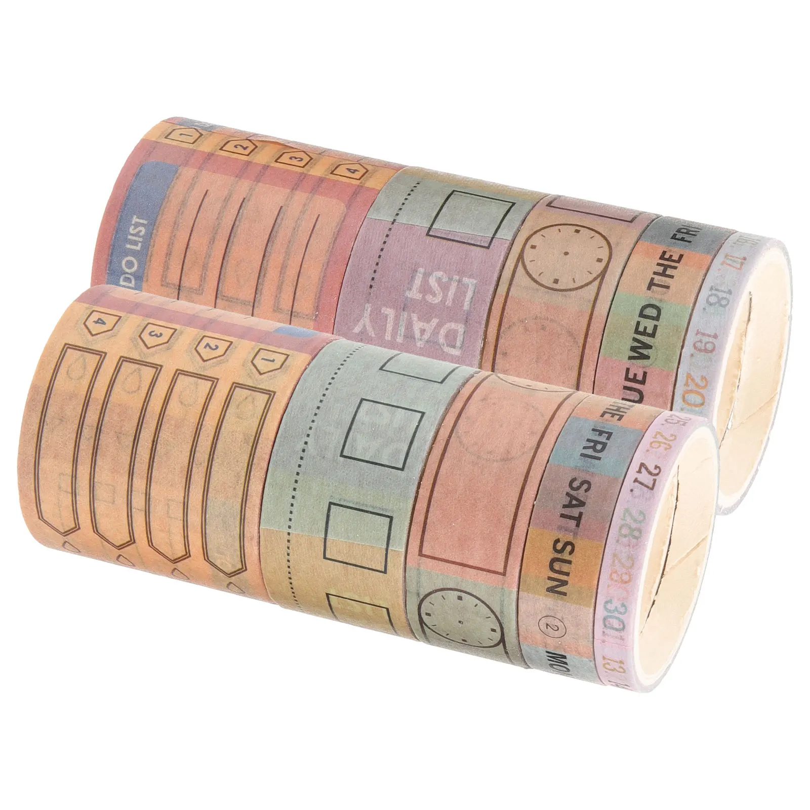 

10 Rolls Washi Tape Calendar Making DIY Planner Writable Date Tape for DIY Craft Journal Month Calendar Sticker