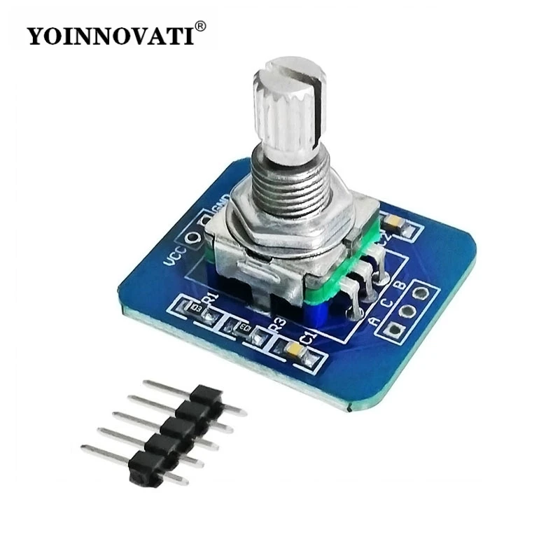 EC11 Rotary Encoder Module 360 Degree Digital Pulse Sensor Board for Arduino DIY Kits with Push Button Code Switch