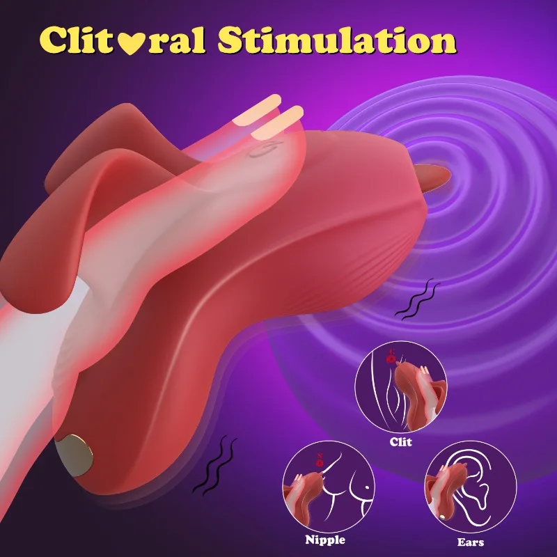 إصبع صغير هزاز الإناث الاستمناء المهبل اللسان لعق هزاز الإناث الحلمات البظر هزاز منتجات الكبار الجنس لعب