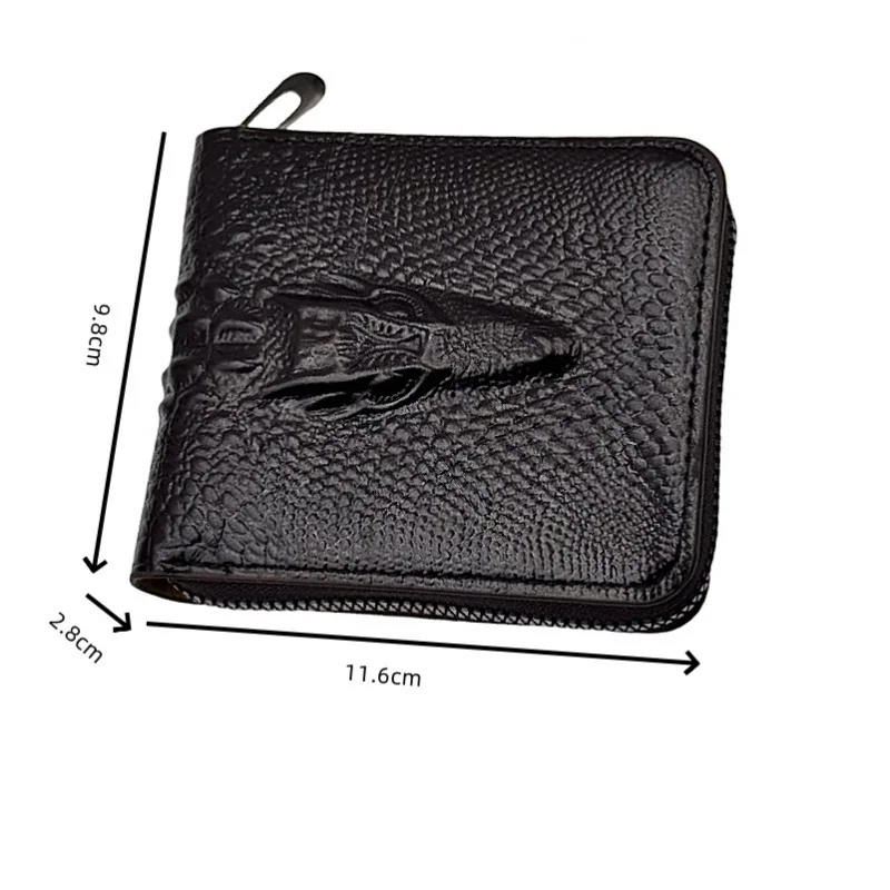 Men's Short Wallet Animal Pattern PU Moneybag Multi-Card Slot Coin Purse Pocket