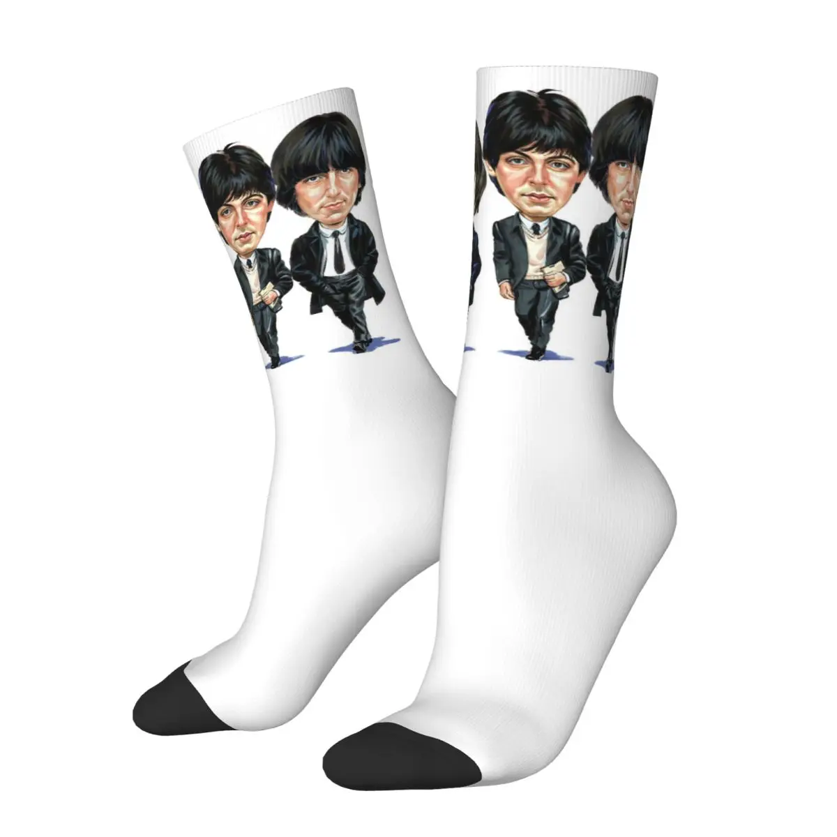 Winter Warm Crazy Design Men's Women's The B-Beatle Socks Non-slip Sports Socks