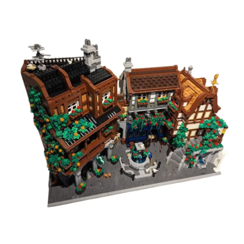 

MOC-164454 Street Scene Building Model 227299 Farmers Market Small Particle Assembly Building Block Toy Gift