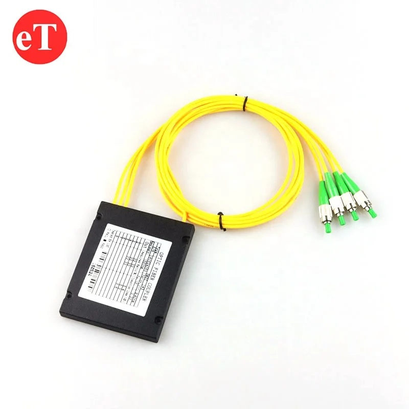 600um NA0.22 Multimode 1x4 4way SMA905 SMA FC Coupler Fiber Optic Splitter