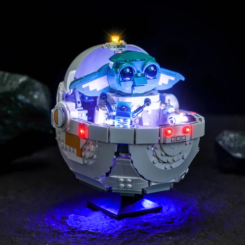 Vonado 5V LED Lighting 75403 Set for Grogu ™  With Hover Pram Building Blocks Gift (Excluding Blocks)