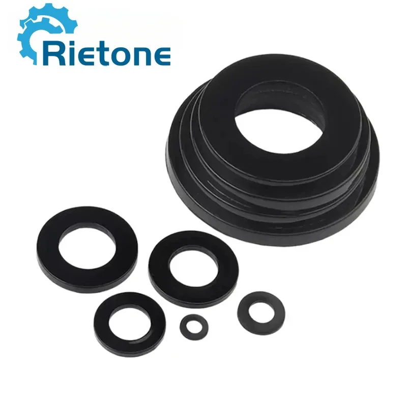 Nylon Flat Washer M2 M2.5 M3 M4 M5 M6 M8 M10 M12 M14 M16 M18 M20 Black White Plastic Sealing Hard Washers Insulation Gasket Ring