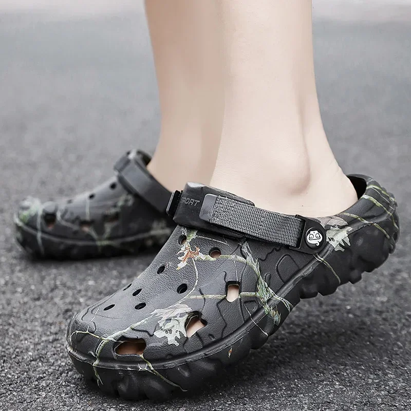 Men's Unisex Sandals Summer Lightweight Comfortable Non-Slip Wear-Resistant Beach Outdoor Slippers Breathable High Quality