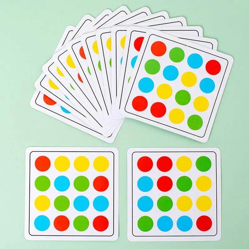 Montessori Leren Speelgoed Dia Puzzel Kleur Matching Hersenkrakers Educatieve Benodigdheden Met 12 Kaarten Logica Spel Hout Speelgoed