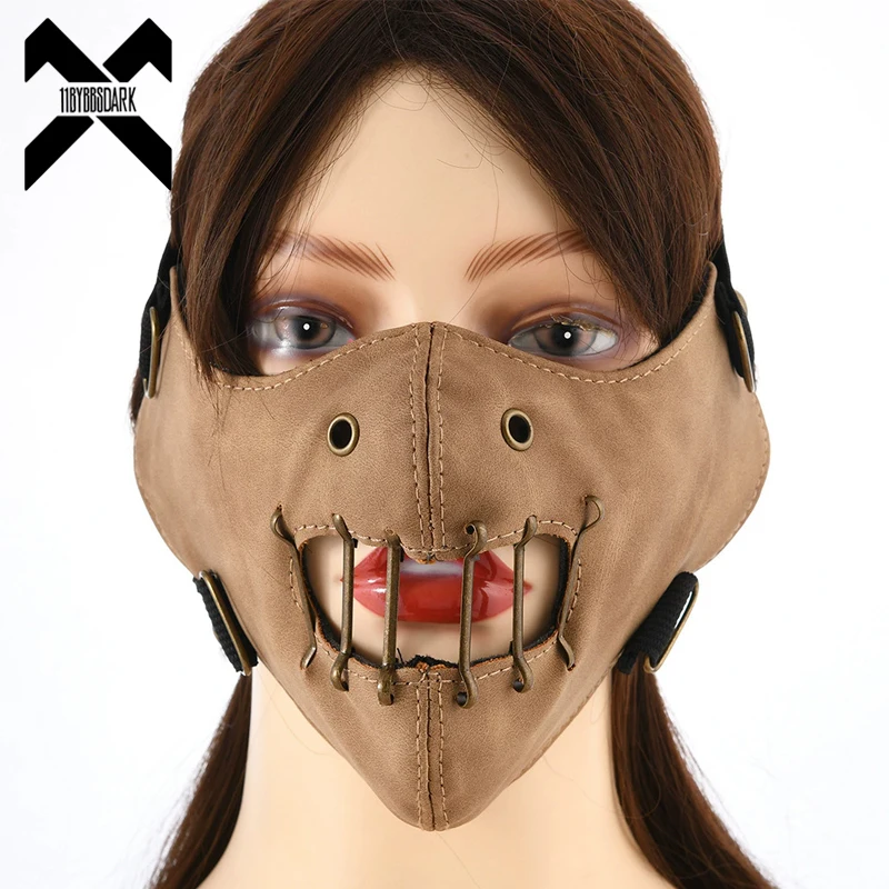 new-halloween-mask-punk-rock-face-mask-for-stage-performance-gothic-cosplay-half-mask-streetwear-grunge-accessory