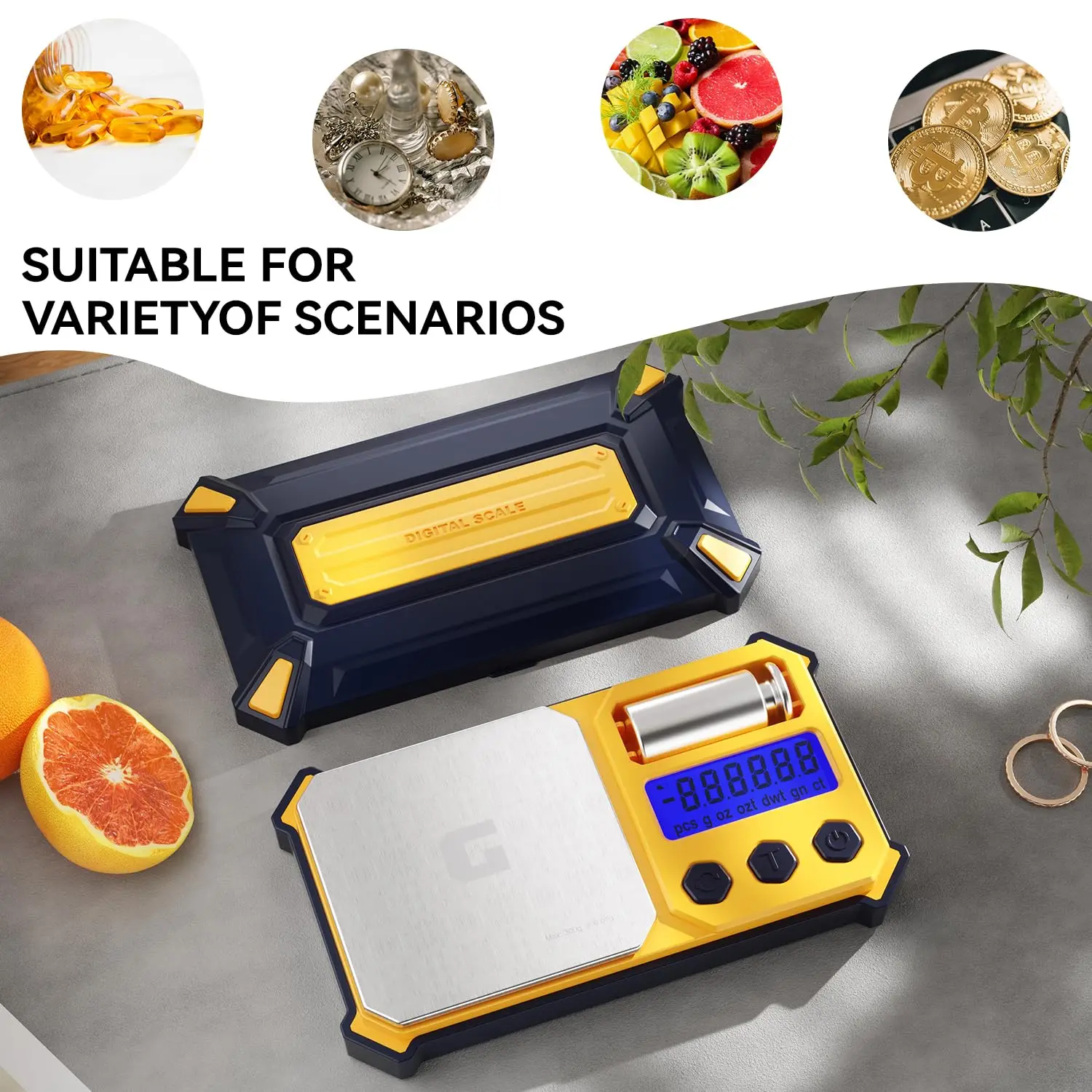 Imagem -06 - Escala Digital de Bolso Grama Preciso 300 g x 0.01g Pequenos Pesos Digitais Portáteis de Alta Precisão para Jóias Diamantes e Pós