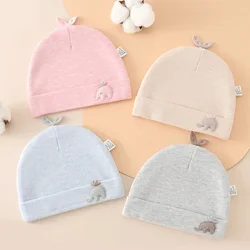 0-6 Months Baby Hats Newborn Beanie Autumn Warm Thicker Cotton Soft Elastic Baby Cap for Girls Boys Infant Bonnet Accessories