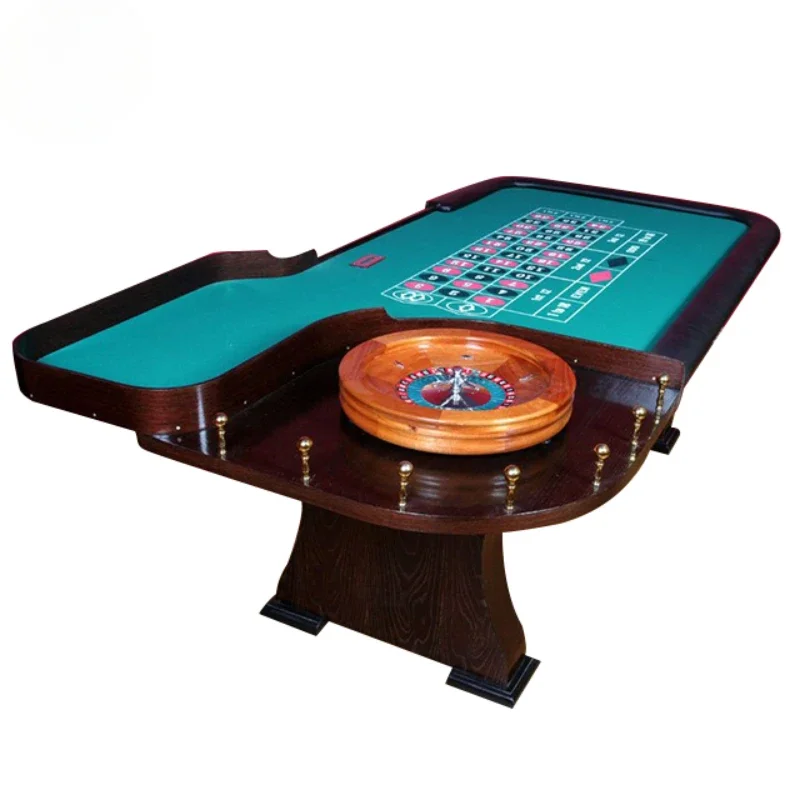 Texas Poker chips Customize Luxury wooden casino roulette wheels game tables