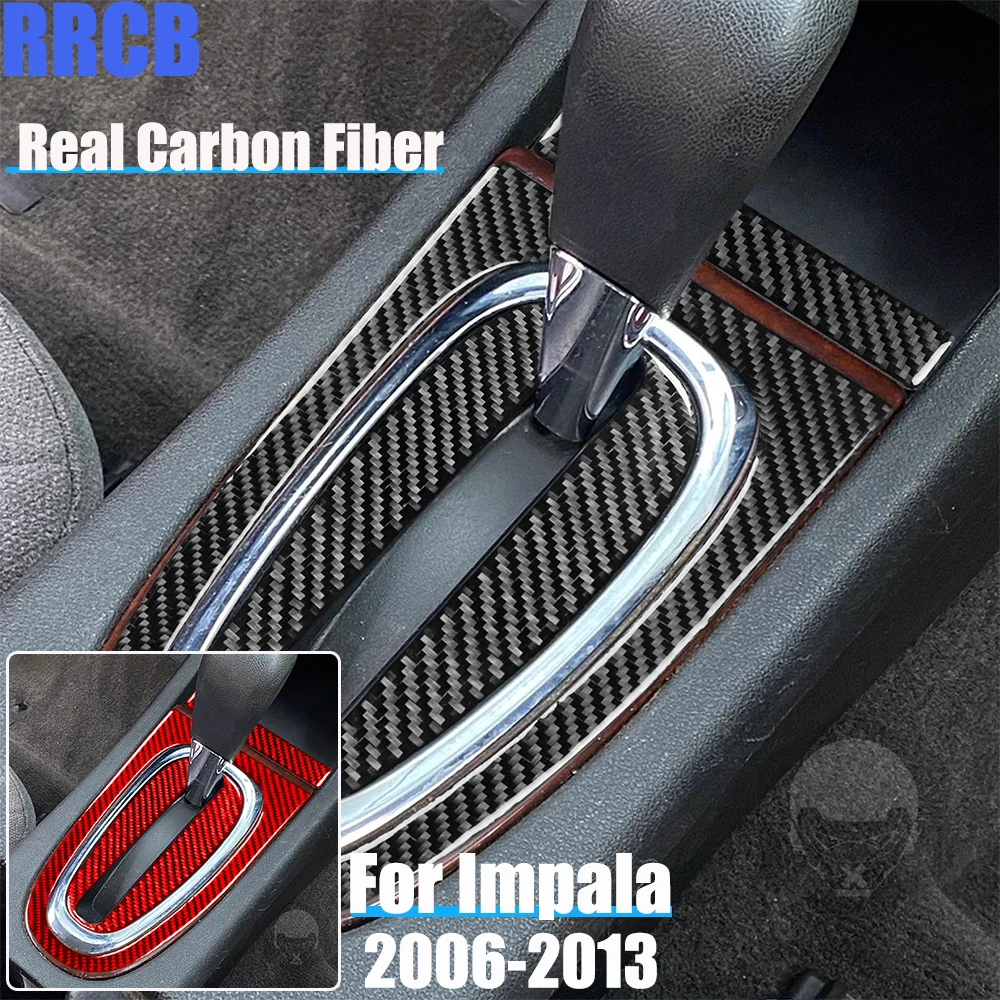 

Настоящие автомобильные аксессуары из углеродного волокна, набор панелей переключения передач, декоративная накладка, мягкая наклейка на чехол для Chevrolet Impala 2006-2013