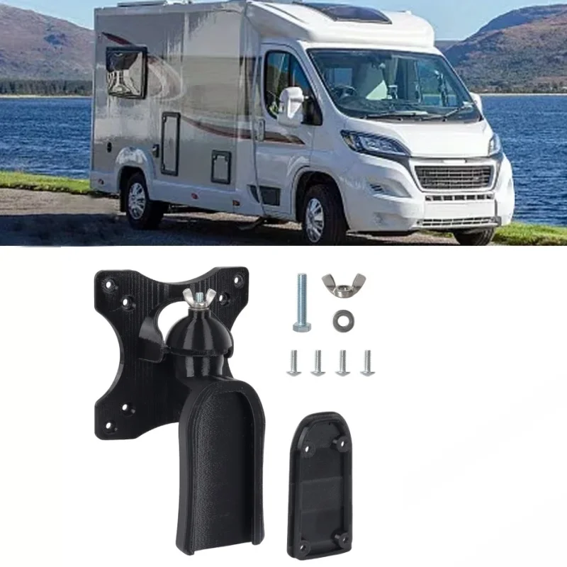 

1Set Pivoting Black TV Bracket Durable Wall Mount Kits For Caravan Motorhome Campervan Boat Accessories Easy Installation 88083