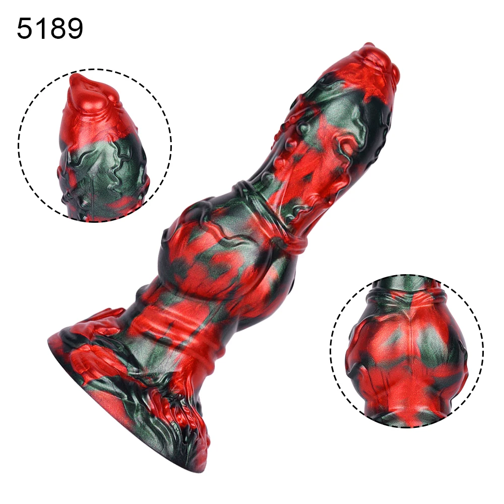 NNSX سميكة الكلب الحصان قضبان اصطناعية G-بقعة تدليك سيليكون المكونات الشرج الشرج موسع الحيوان القضيب لعبة الجنس للنساء الرجال الإناث الاستمناء #6