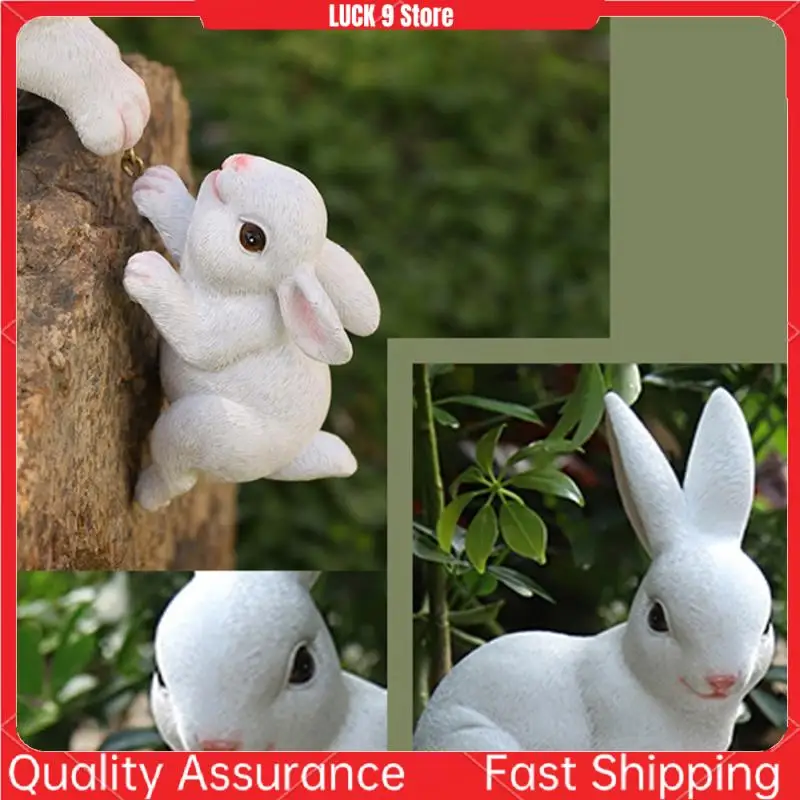 

1 Pair Mother And Baby Pendant Garden Statues Figurine Ornament Micro-Landscape Resin DIY Decoration Bunny Statue