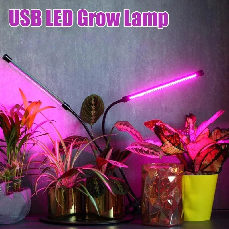 

Indoor Plant Grow Light Full Spectrum 5V USB Powered with Adjustable Gooseneck Phyto Lamp for Hydroponic Flower Seedling