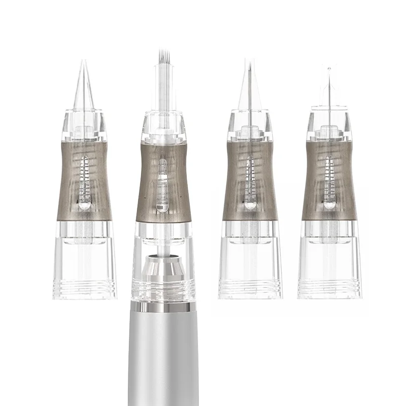 FAMISOO 10 шт. иглы для тату-картриджей P5 одноразовые стерилизованные безопасные иглы для картриджей для бровей для роторной тату-машины ручка