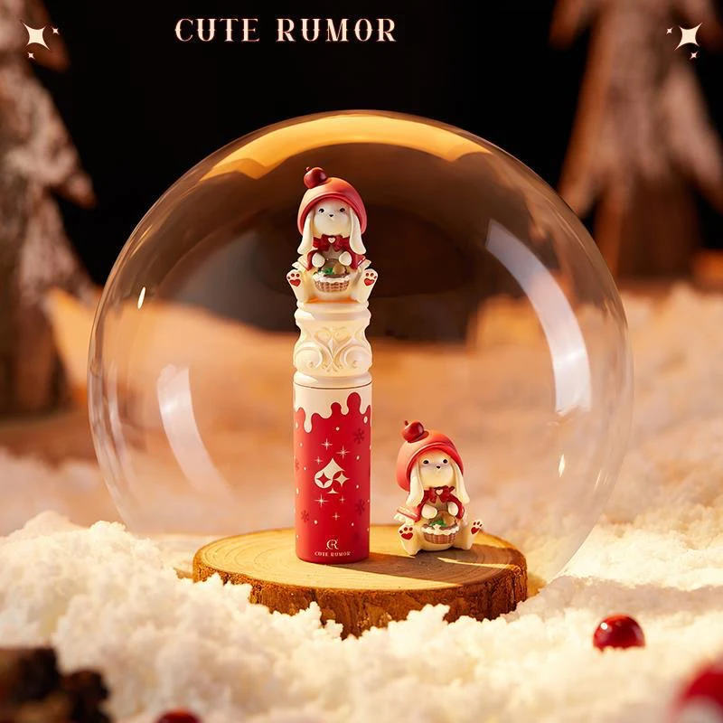 CUTE RUMOR Lip Mud Christmas Little Red Riding Hood Rabbit Lipstick Velvet Mist Matte Fine Sparkling Shimmer Lipgloss