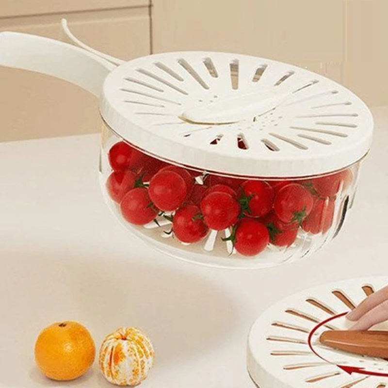 

Дренажная корзина Ящик для хранения Многофункциональная дренажная корзина с крышкой Фильтр для воды и фильтр 2-в-1 с ручкой