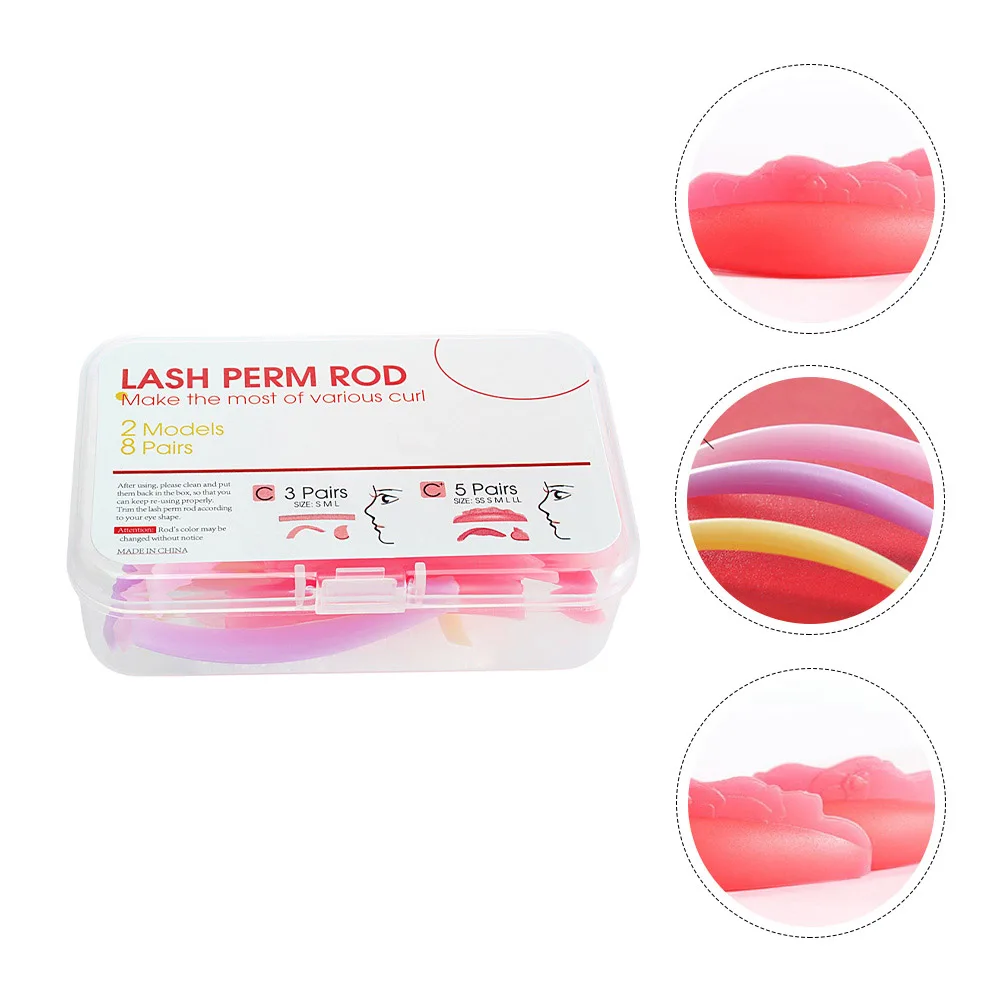 8 Par Silikonowych Podkładek do Trwałej na Rzęsy, Podgrzewany Lokówka, Sztuczne Rzęsy, Podkładki Ochronne, Salon Kosmetyczny, Naturalne Rzęsy, Proste, Równomierne Podnoszenie