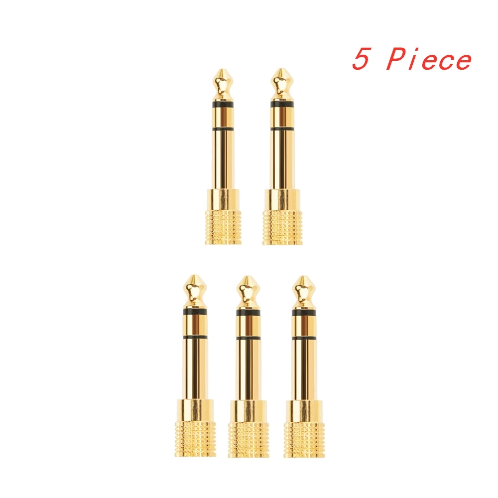 3.5mm to 6.5mm Gold-plated Audio Adapter to 6.5 Male Plug to 3.5 Female Jack Connector Adaptor