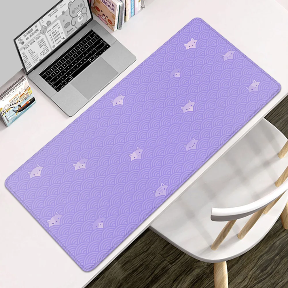 Alas Mouse Komputer Karet Gamer Seigaiha Cat Pc Aksesori Gaming Alas Meja Di Atas Tepi Alas Meja Antiselip Alas Meja Mausepad Alas Meja
