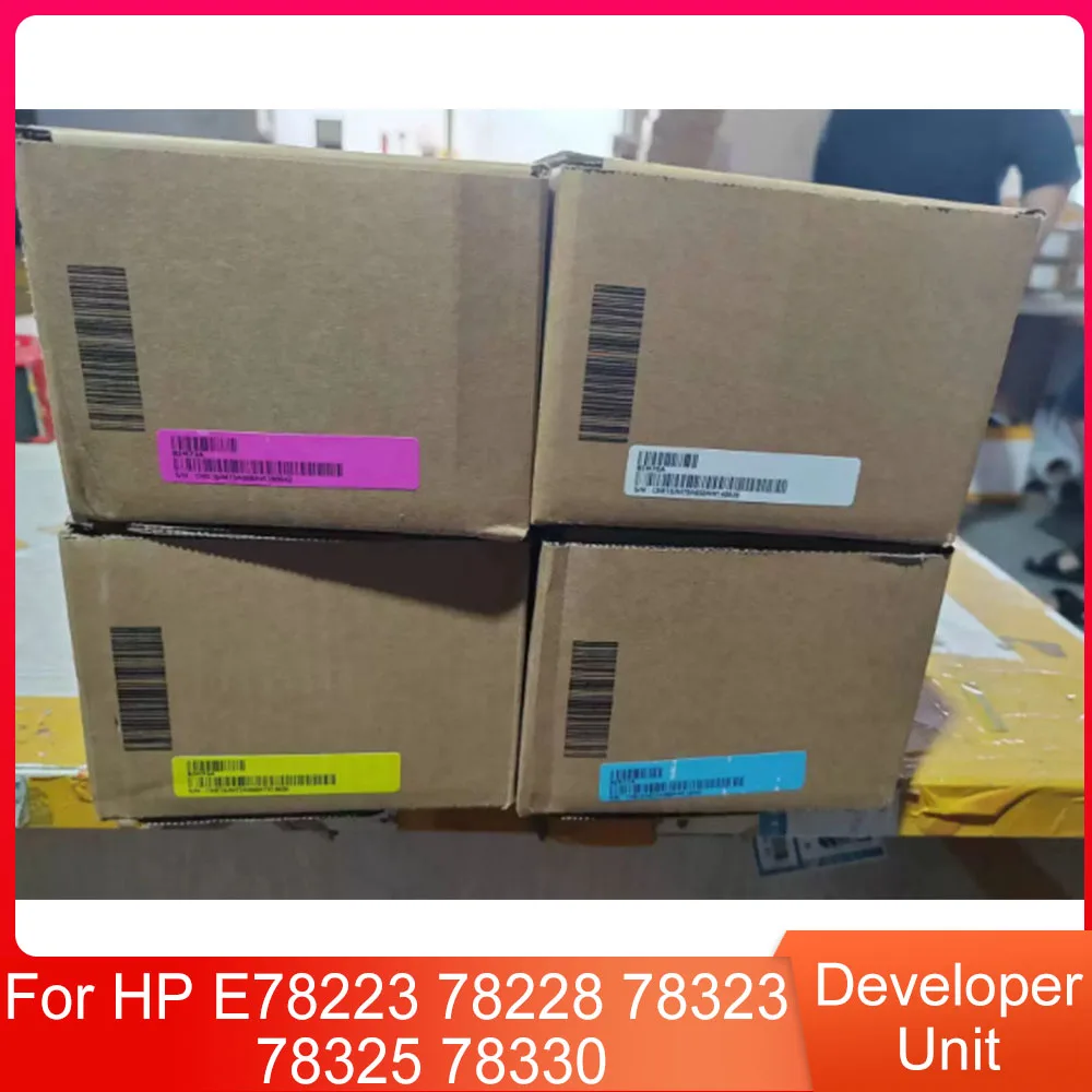 1Set4PCS Original Developer Unit With Developer for HP E78223 78228 78323 78325 78330 8JM70A/8JM71A/8JM72A/8JM73A