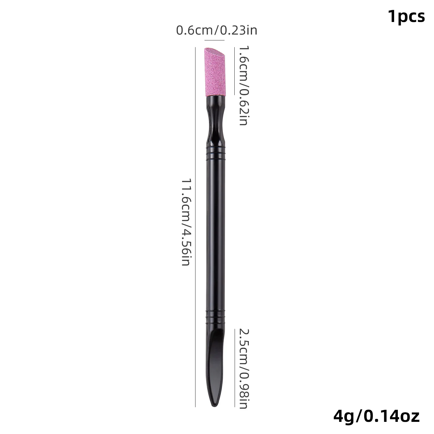 1/5PCS Quartz Pen Nail Cuticle Pushers Nagellak Manicure Stok Nagelvijlen Slijpen Pen Dode Huid remover voor Natuurlijke Nagel