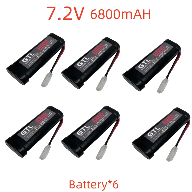 Nouveau 7.2V batterie 6800mAh NiMH batterie RC voiture camion Bugibot réservoir ni mh Batterias gris dîner alimentation batterie 7.2v nimh