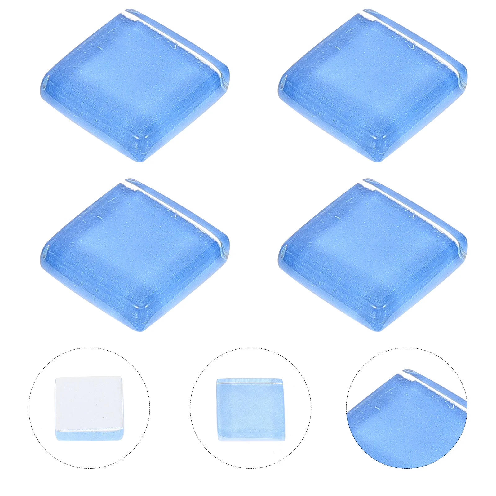 

1Pack Glass Mosaic Tiles Crystal Pieces for DIY Craft Projects Handmade Art Supplies Colorful Mosaic Tiles Flat Glass Marbles