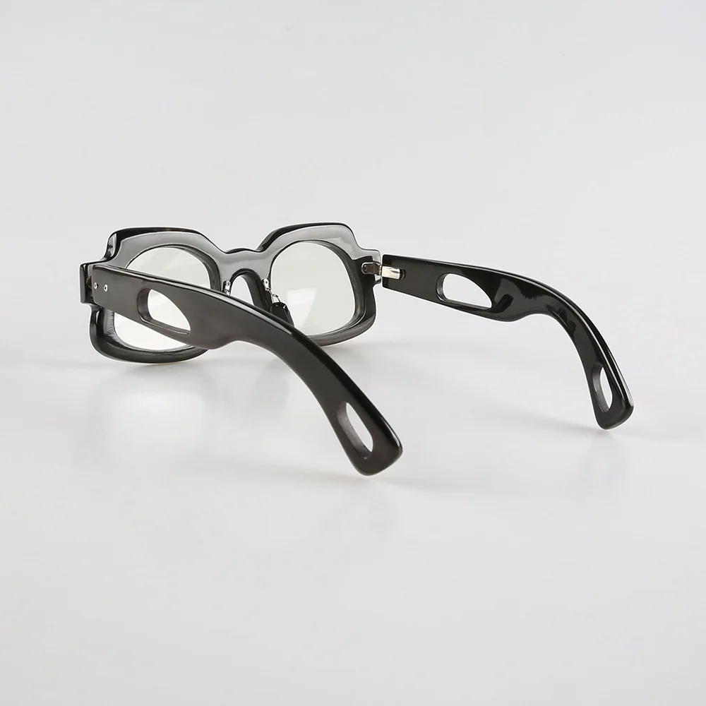 Eyeglass Frames Unique Irregularity Thick Vintage Handmade Buffalo Horn Prescription Reading Glasses Frames Lenses Eyeglasses