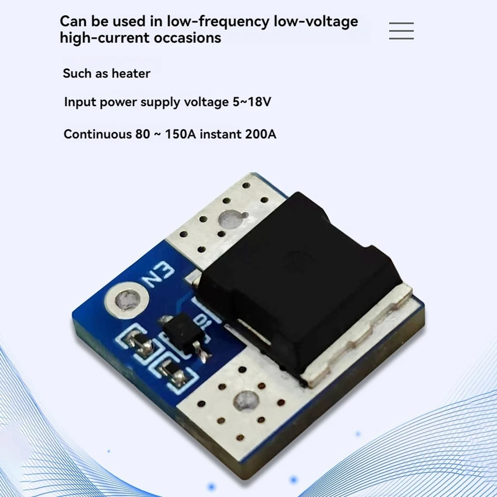 5-18V Mini High Power MOS Trigger Switch Drive Module 200A Max FET PWM Regulated Electronic Switch Control Board