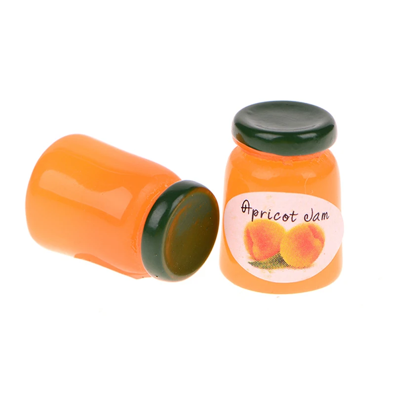 8Pcs/set Random Dollhouse Miniature Jams 1/12 Mini Kitchen Jams Doll House Decor Accessories