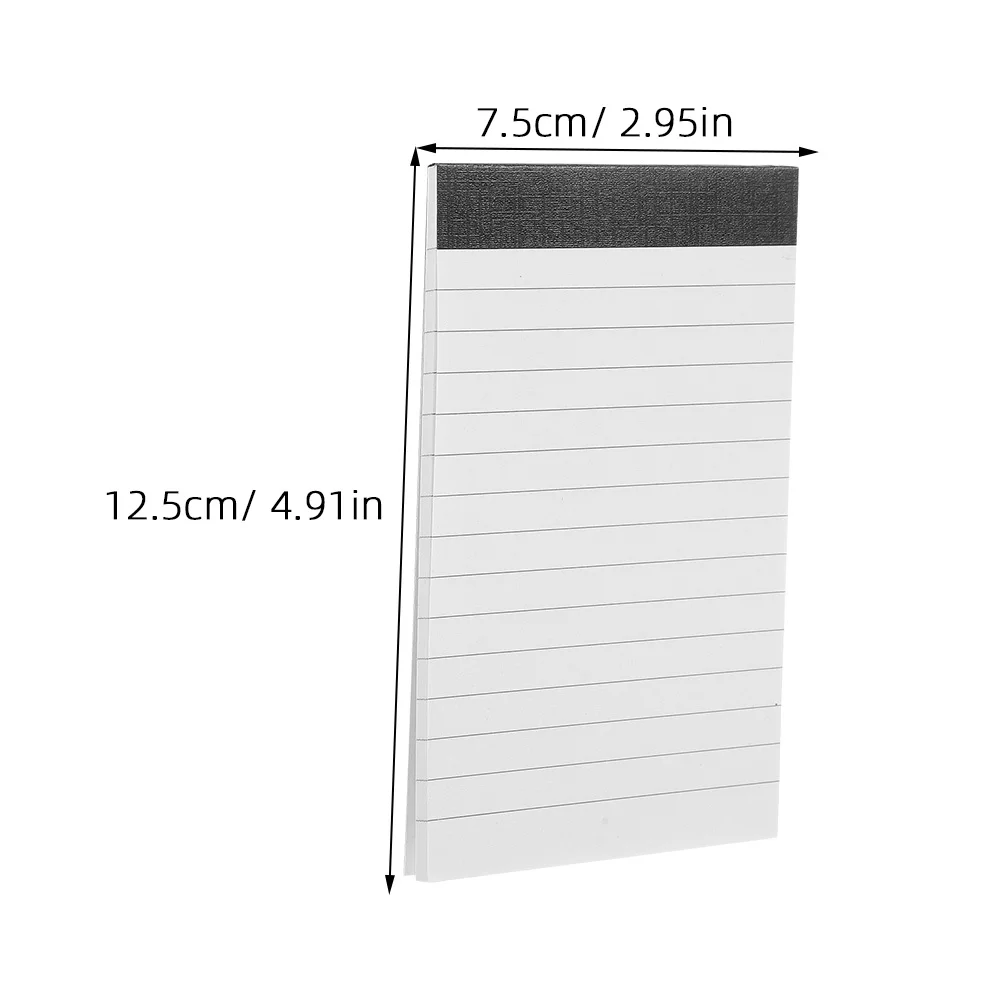 12개 5X3 인치 노트패드 A7 와이드 라인 메모 패드 필기용 휴대용 노트북 소형 노트북 업무 학교 사무실 가정용