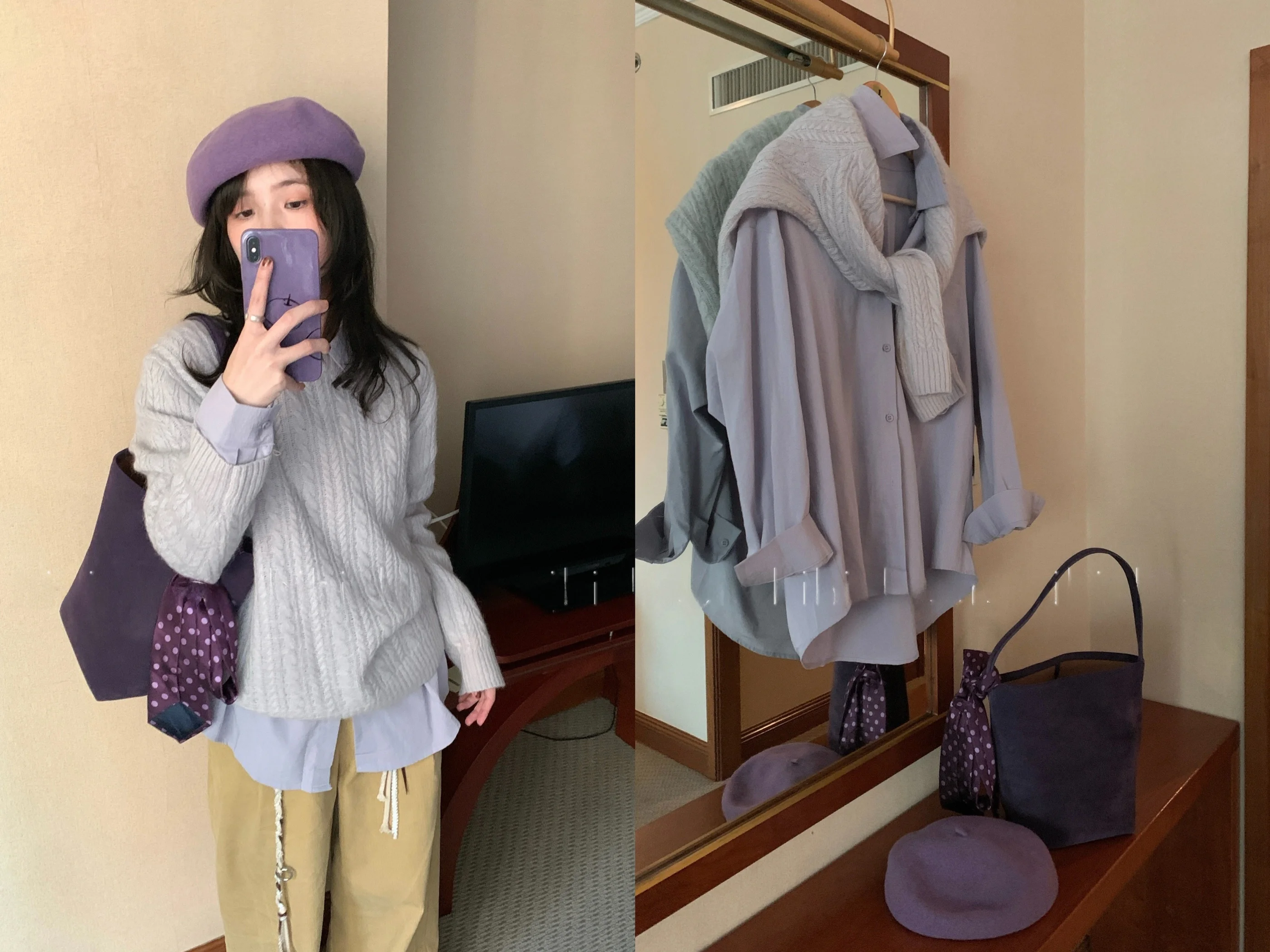 

Свободный вязаный шерстяной свитер с длинными рукавами, воротником на пуговицах, в корейском стиле, цвета Hi Hi Dry Toast Cloud Mousse eep Twist