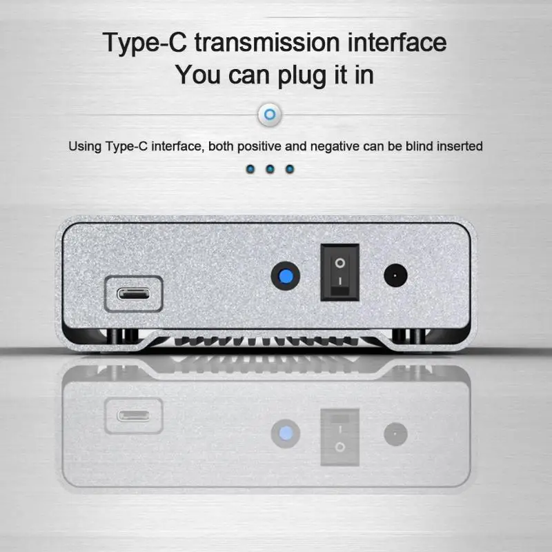 20CB Blueendless 3,5 -дюймовый USB Тип C в USB A/Type C HDD Box 3.5 Hard Disk