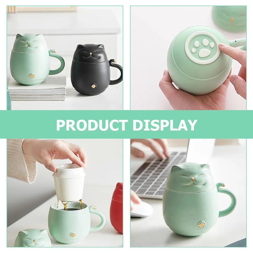 

Керамическая чашка для чая с дизайном кота, милая кофейная кружка с котенком, офисная чашка для питья с лапами, дизайн котенка, кружка для воды