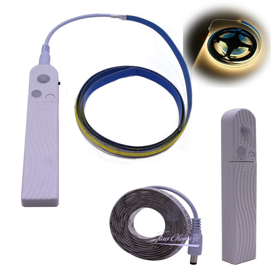 DC5V USB COB LED Flexible strip warm white/Neutral white/cold white For Background With Human body sense battery box